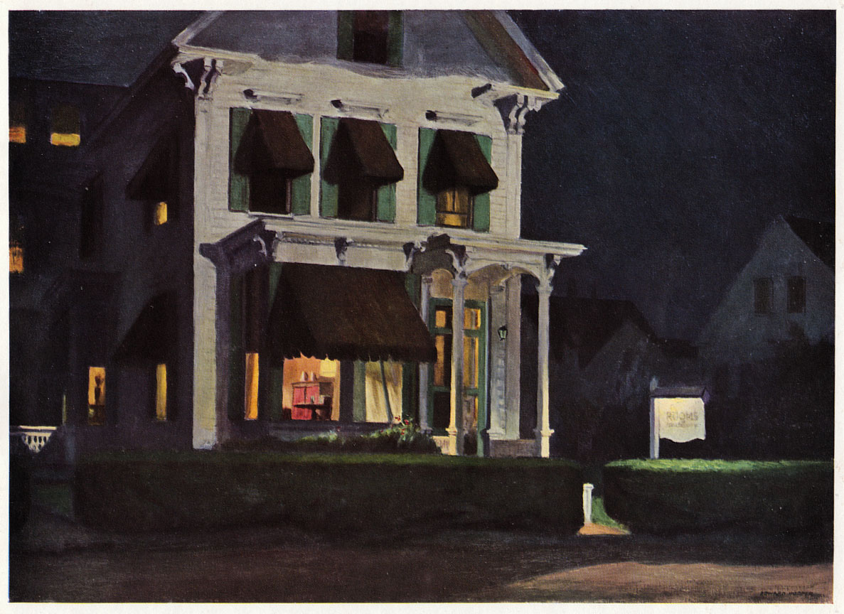 Rooms for Tourists, Edward Hopper, 1945 vintage print eBay